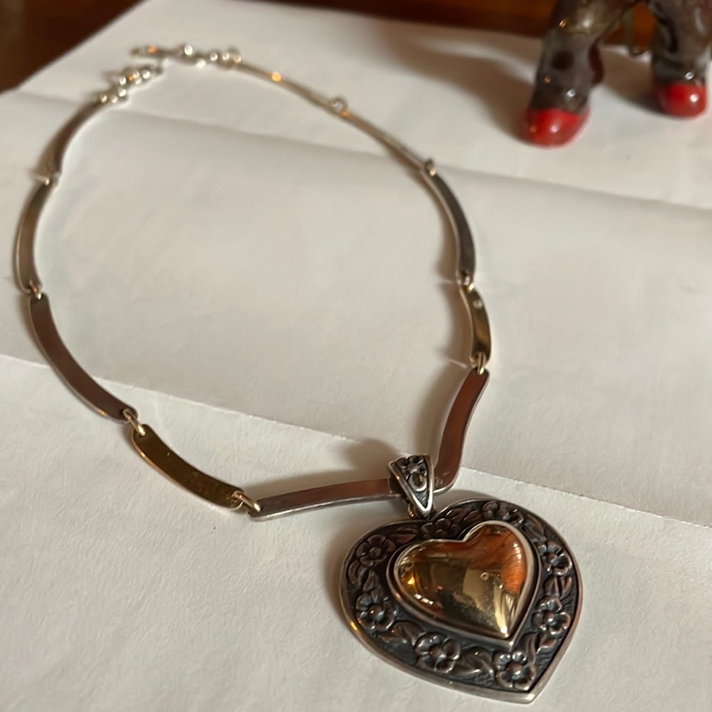 JAMES AVERY HEART PENDANT • CHOKER/NECKLACE 14k\925 💛🤍
